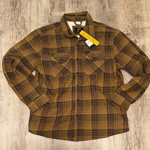 Lee Tan and Black Plaid Shirt